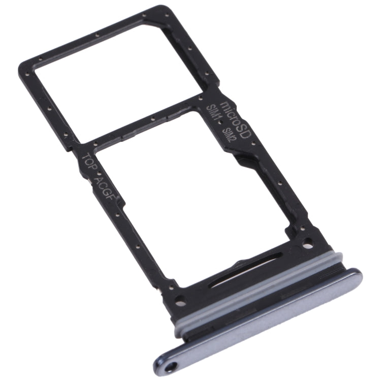 Original SIM Card Tray + Micro SD Card Tray for Samsung Galaxy A73 5G SM-A736B (Black) - Replacement Part