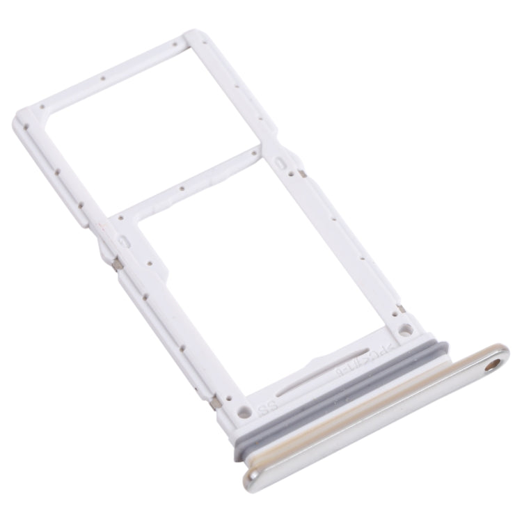 Original SIM Card Tray + Micro SD Card Tray for Samsung Galaxy A73 5G SM-A736B (White) - Replacement Part