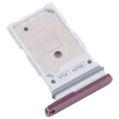 Original SIM Card Tray + SIM Card Tray for Samsung Galaxy S22 Ultra 5G SM-S908B (Purple) - Replacement Part