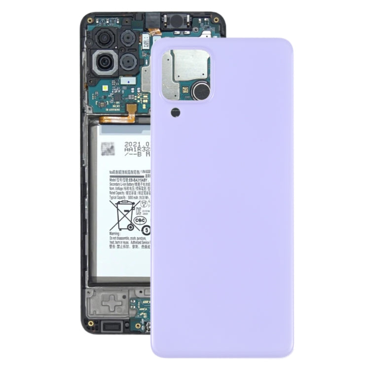 Purple Battery Back Cover Replacement for Samsung Galaxy A22 SM-A225F - Professional Installation Recommended