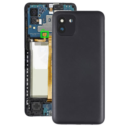 Black Back Cover Replacement for Samsung Galaxy A03 (SM-A035F) - Compatible, Professional Installation Recommended