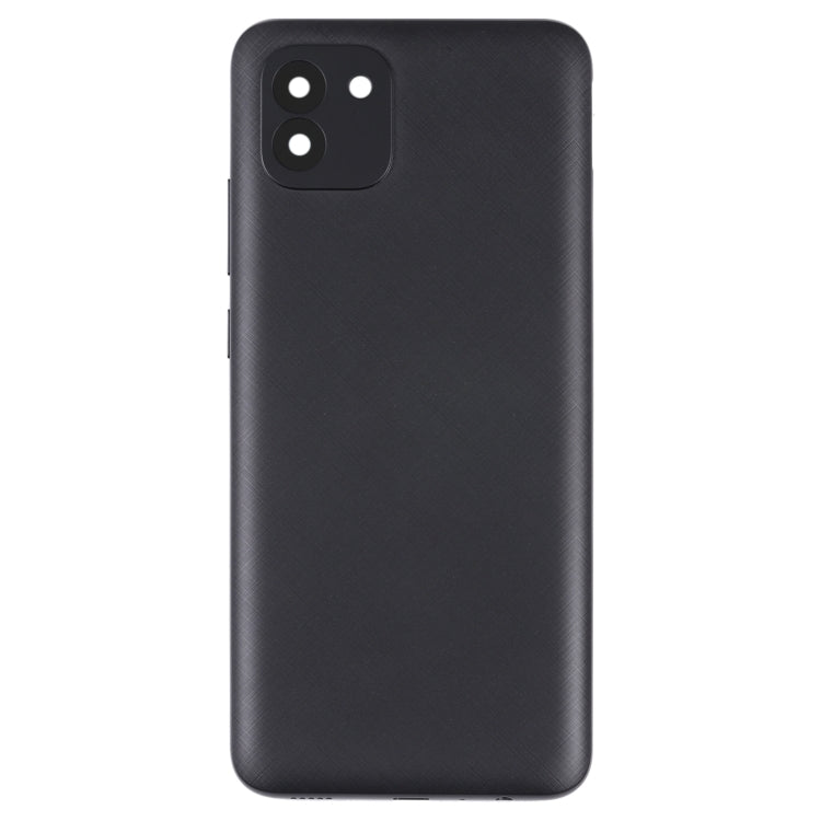 Black Back Cover Replacement for Samsung Galaxy A03 (SM-A035F) - Compatible, Professional Installation Recommended