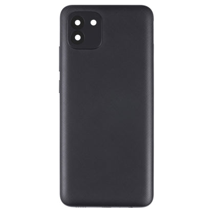 Black Back Cover Replacement for Samsung Galaxy A03 (SM-A035F) - Compatible, Professional Installation Recommended