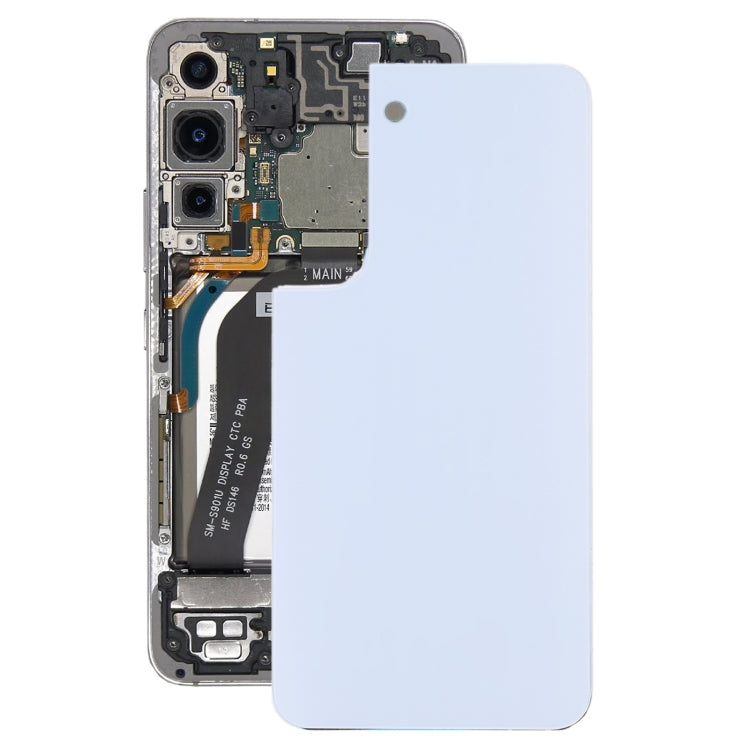 Samsung Galaxy S22 White Battery Back Cover Replacement - Compatible, Professional Installation Recommended