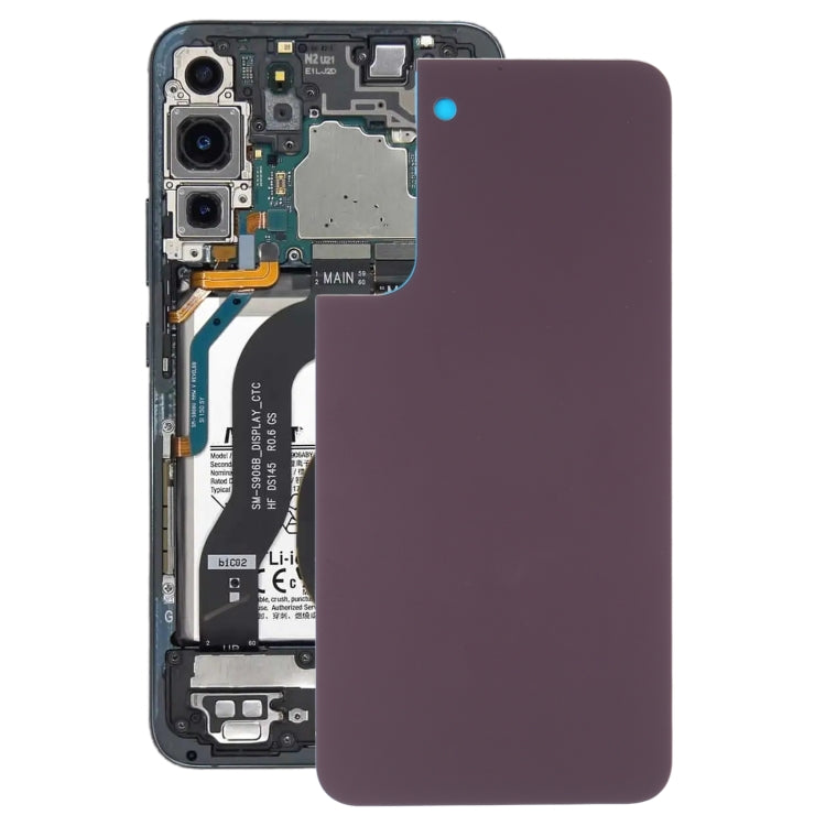 Dark Red Battery Back Cover Replacement for Samsung Galaxy S22+ 5G - Quality Checked, Professional Installation Recommended