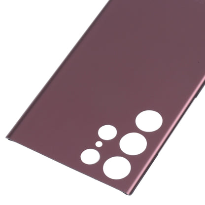 Samsung Galaxy S22 Ultra 5G Battery Back Cover Replacement (Dark Red) - Compatible, Quality Checked, Professional Installation Recommended