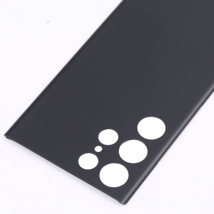 Black Battery Back Cover Replacement for Samsung Galaxy S22 Ultra 5G - Professional Installation Recommended