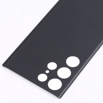 Black Battery Back Cover Replacement for Samsung Galaxy S22 Ultra 5G - Professional Installation Recommended