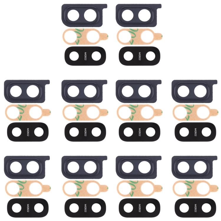 10pcs Black Camera Lens Cover Replacement for Samsung Galaxy A20 - Quality Checked & Perfect Fit