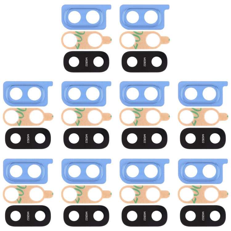 10pcs Blue Camera Lens Cover Replacement for Samsung Galaxy A20 - Compatible & Ready to Install