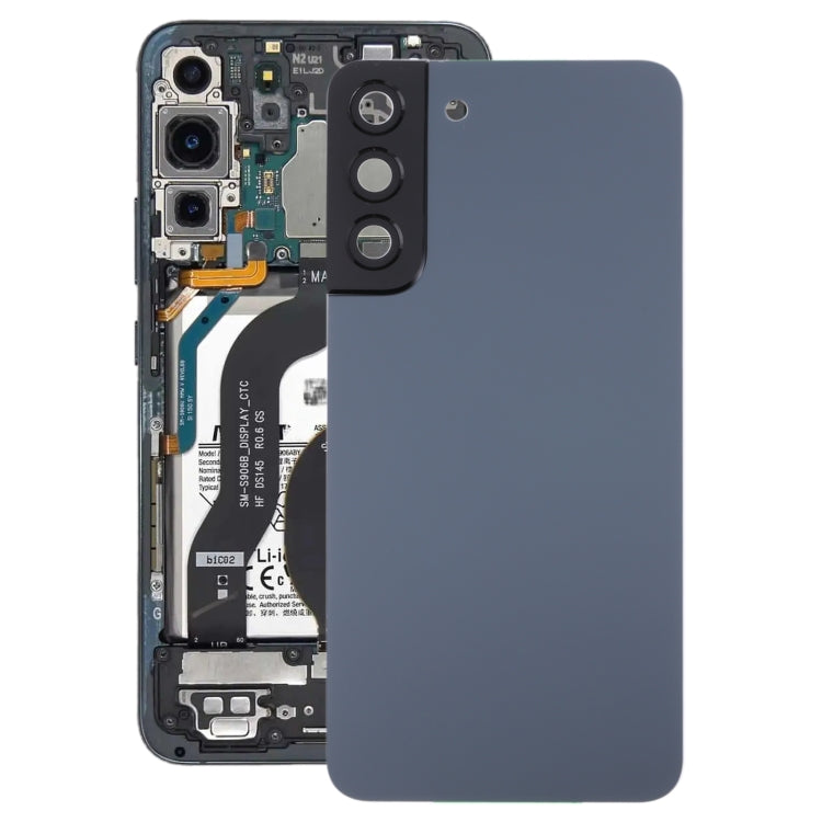 Samsung Galaxy S22+ 5G SM-S906B Battery Back Cover with Camera Lens Frame Replacement (Blue)