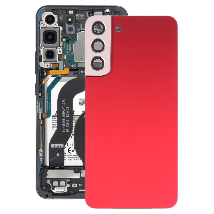 Samsung Galaxy S22+ 5G SM-S906B Battery Back Cover with Camera Lens Frame - Red Replacement Housing