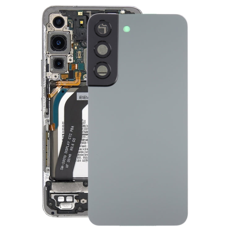 Samsung Galaxy S22 5G SM-S901B Grey Battery Back Cover with Camera Lens Frame - Quality Replacement Part
