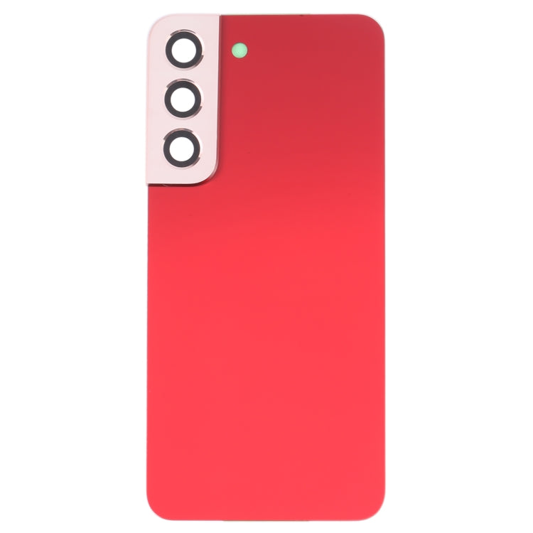 Samsung Galaxy S22 5G SM-S901B Replacement Battery Back Cover with Camera Lens Frame - Red