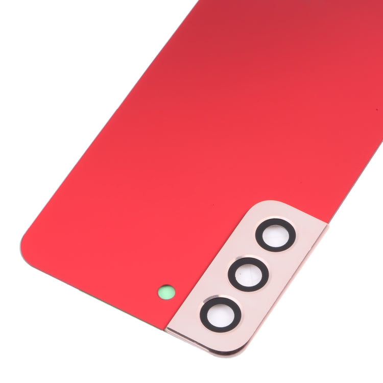 Samsung Galaxy S22 5G SM-S901B Replacement Battery Back Cover with Camera Lens Frame - Red