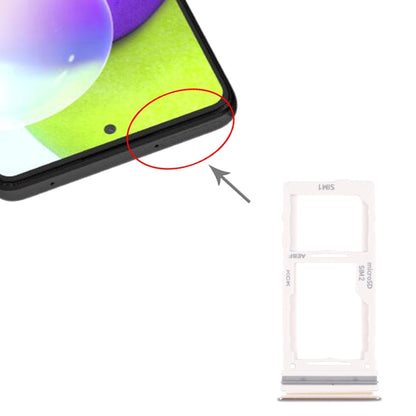 Samsung Galaxy A72 SM-A725 SIM Card Tray + Micro SD Card Tray (Silver) - Replacement Part for Perfect Fit