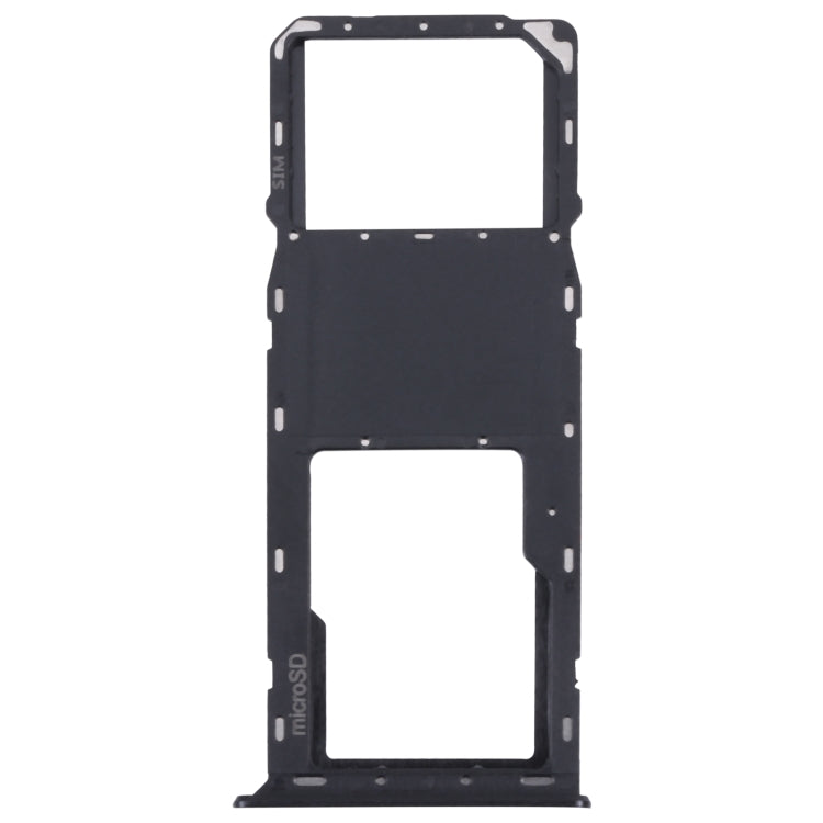 Original SIM Card Tray + Micro SD Card Tray for Samsung Galaxy A03s SM-A037U (Black) - Replacement Part