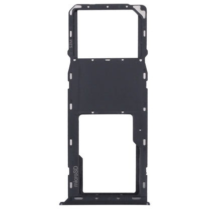 Original SIM Card Tray + Micro SD Card Tray for Samsung Galaxy A03s SM-A037U (Black) - Replacement Part