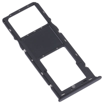Original SIM Card Tray + Micro SD Card Tray for Samsung Galaxy A03s SM-A037U (Black) - Replacement Part