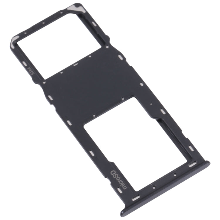 Original SIM Card Tray + Micro SD Card Tray for Samsung Galaxy A03s SM-A037U (Black) - Replacement Part