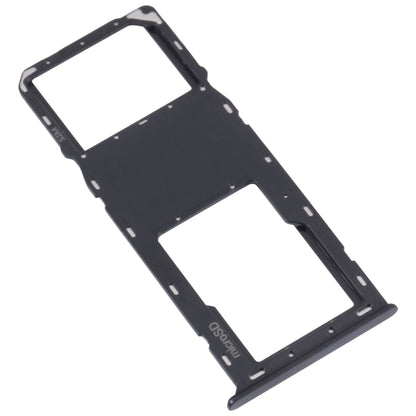Original SIM Card Tray + Micro SD Card Tray for Samsung Galaxy A03s SM-A037U (Black) - Replacement Part