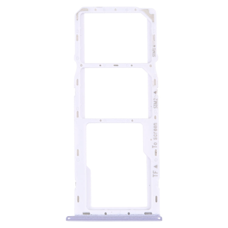 Original SIM Card Tray + Micro SD Card Tray for Samsung Galaxy M42 5G (SM-A436B) - Purple Replacement Parts