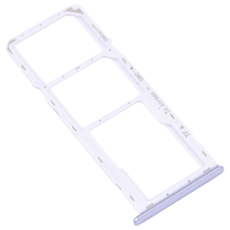 Original SIM Card Tray + Micro SD Card Tray for Samsung Galaxy M42 5G (SM-A436B) - Purple Replacement Parts
