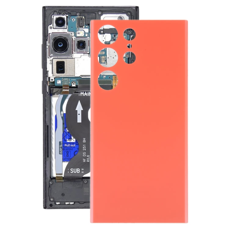 OEM Red Back Cover Replacement for Samsung Galaxy S23 Ultra 5G (SM-S918B) - Professional Installation Recommended