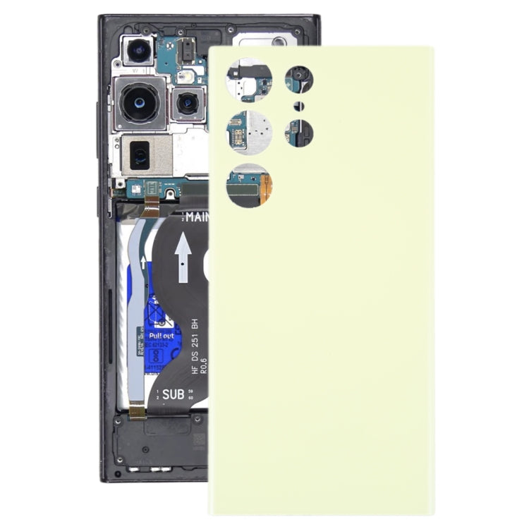 OEM Yellow Battery Back Cover for Samsung Galaxy S23 Ultra 5G SM-S918B - Perfect Replacement Part