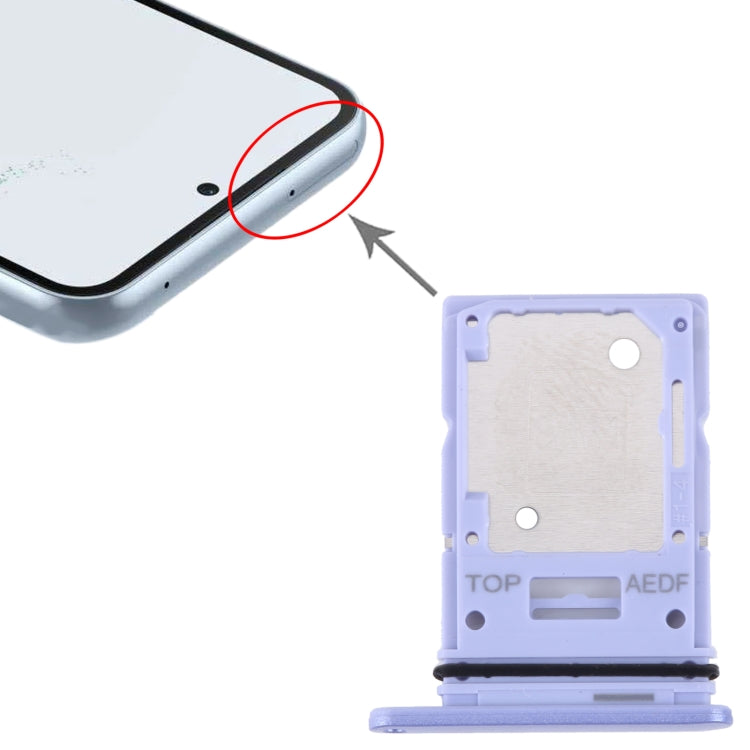 Original Purple SIM Card Tray + Micro SD Card Tray for Samsung Galaxy A54 SM-A546 - Replacement Part