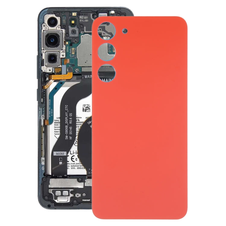 OEM Orange Glass Back Cover Replacement for Samsung Galaxy S23+ SM-S916B - Professional Installation Recommended