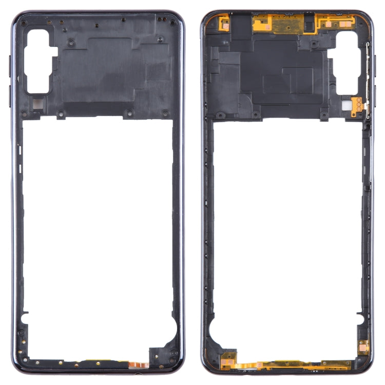 Samsung Galaxy A7 (2018) SM-A750 Black Middle Frame Bezel Plate - Replacement Part for Damaged Frames