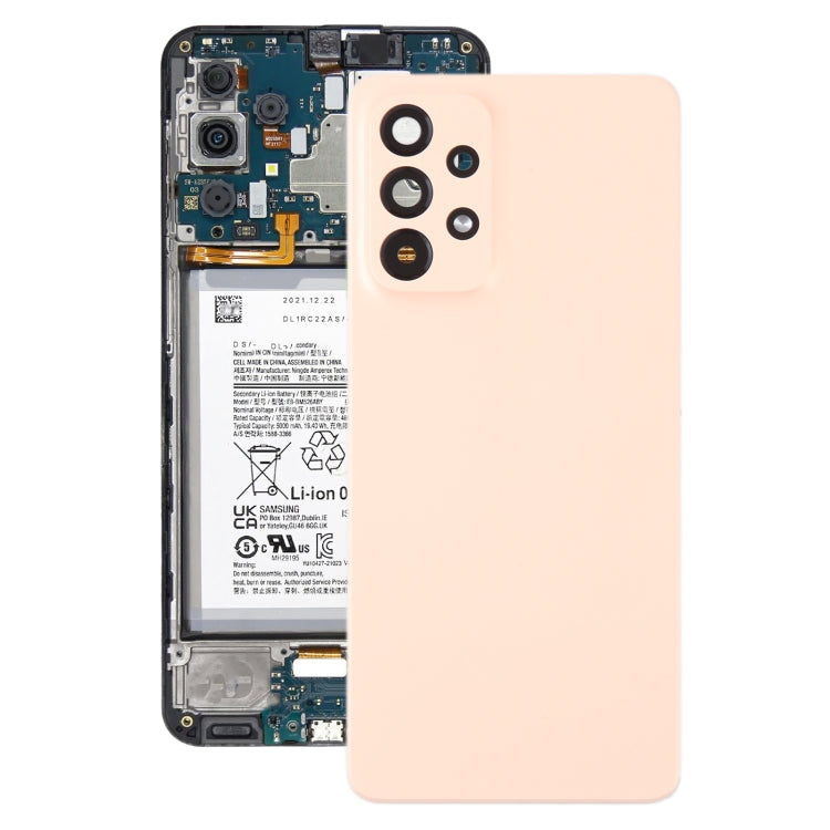 Samsung Galaxy A33 5G SM-A336B Pink Battery Back Cover Replacement with Camera Lens Frame