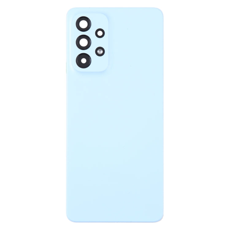Samsung Galaxy A33 5G SM-A336B Battery Back Cover Replacement with Camera Lens Frame (Blue) - Compatible Part