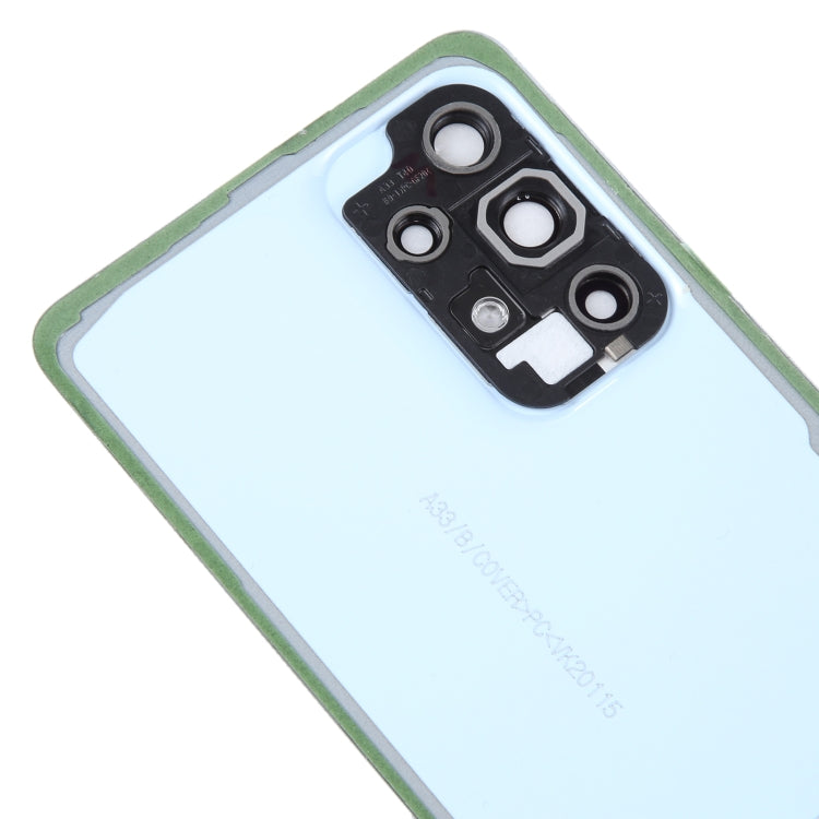 Samsung Galaxy A33 5G SM-A336B Battery Back Cover Replacement with Camera Lens Frame (Blue) - Compatible Part