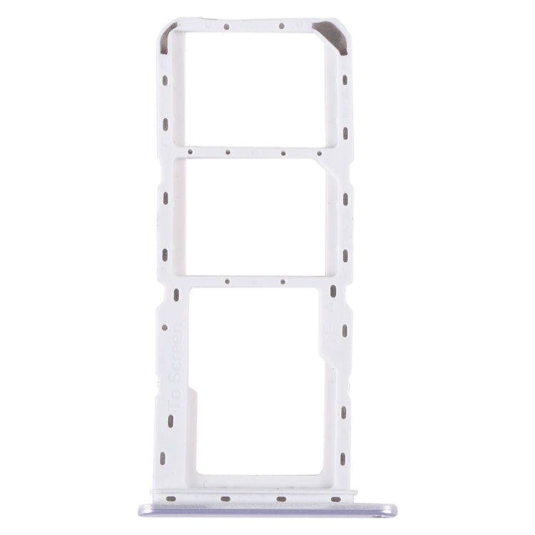 Original SIM Card Tray + Micro SD Card Tray for Samsung Galaxy A14 4G SM-A145P (Silver) - Replacement Part
