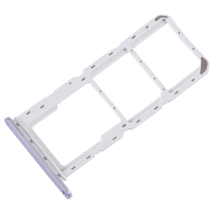 Original SIM Card Tray + Micro SD Card Tray for Samsung Galaxy A14 4G SM-A145P (Silver) - Replacement Part
