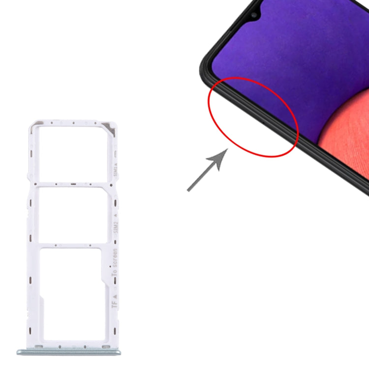 Original SIM Card Tray Set for Samsung Galaxy A22 5G (SM-A226B) - Includes SIM & Micro SD Card Trays (Green)