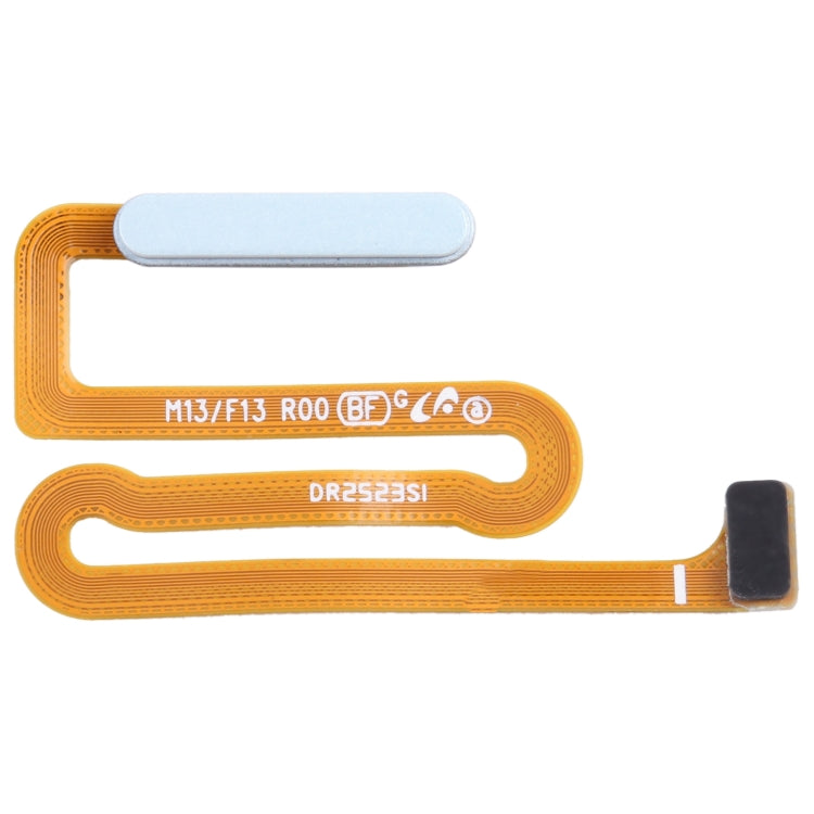 Original Fingerprint Sensor Flex Cable for Samsung Galaxy M13 (SM-M135F) - Replacement Part (Blue)