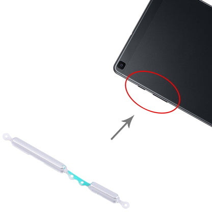 Original Power & Volume Control Button Set for Samsung Galaxy Tab A 8.0 (2019) SM-T290/T295 - Silver Replacement