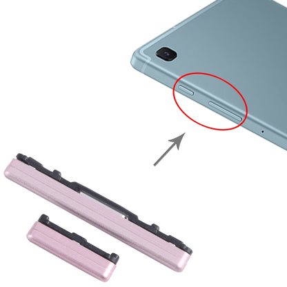 Original Power & Volume Control Button Set for Samsung Galaxy Tab S6 Lite SM-P610/P615 (Pink) - Replacement Part