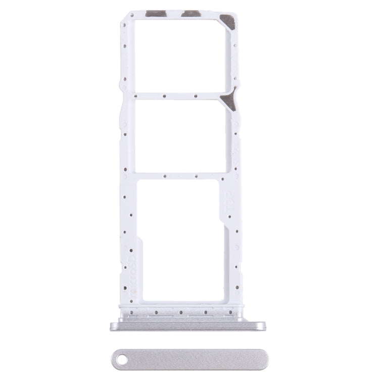 Original SIM, SIM Card Tray & Micro SD Card Tray for Samsung Galaxy A05s SM-A057 (Silver) - Replacement Parts