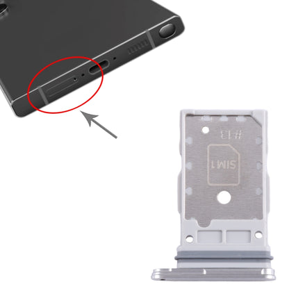 Original SIM + SIM Card Tray for Samsung Galaxy S24 / S24+ 5G (White) - Replacement Part