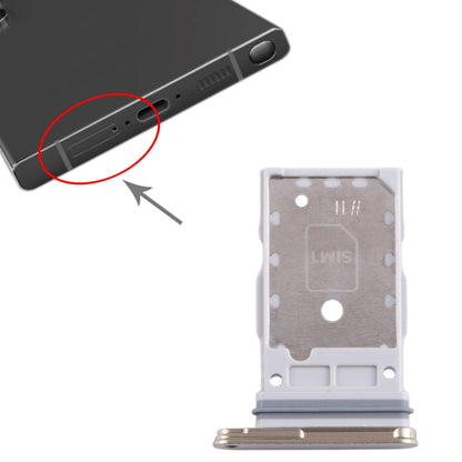 Original SIM Card + Tray for Samsung Galaxy S24 Ultra 5G (SM-S928B) - Gold Replacement Accessory
