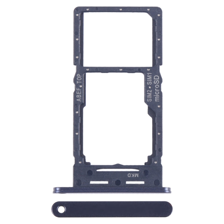 Original SIM Card Tray + Micro SD Card Tray for Samsung Galaxy A25 5G SM-A256B (Black) - Replacement Part