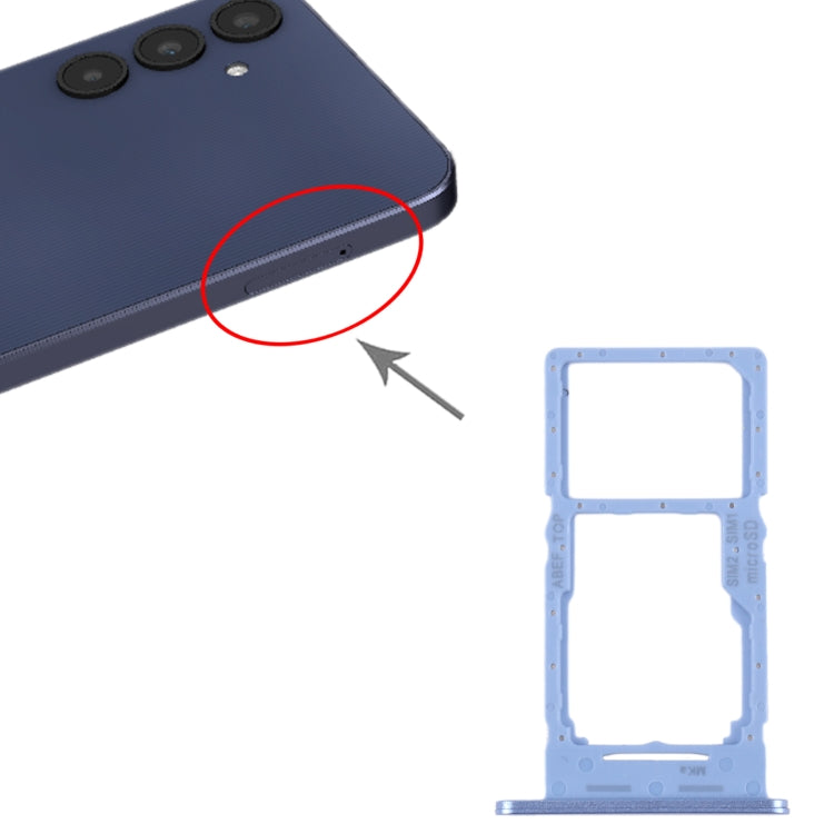 Original Blue SIM Card Tray + Micro SD Card Tray for Samsung Galaxy A25 5G SM-A256B - Replacement Part