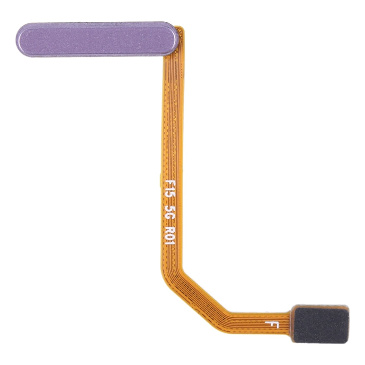 Original Fingerprint Sensor Flex Cable for Samsung Galaxy F15 SM-E156B - Replacement Part (Purple)