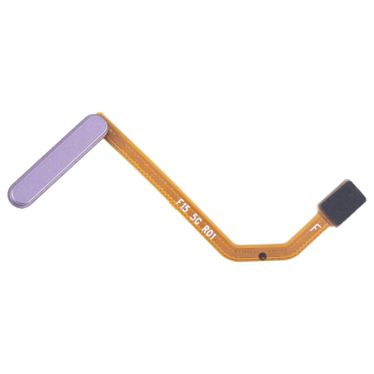 Original Fingerprint Sensor Flex Cable for Samsung Galaxy F15 SM-E156B - Replacement Part (Purple)