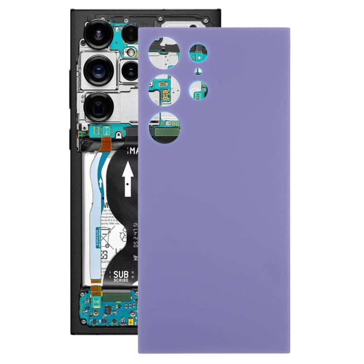 OEM Battery Back Cover for Samsung Galaxy S24 Ultra SM-S928B (Purple) - Replacement Housing Cover
