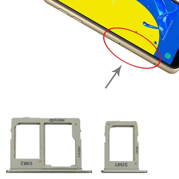 Samsung Galaxy J6 (2018) SM-J600 Gold SIM Card Tray + SIM + Micro SD Card Tray Replacement